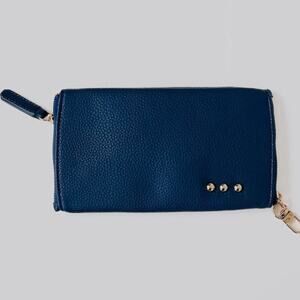 Skyla Dual Glasses Case Holder Navy Blue